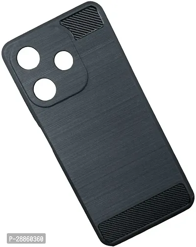 COVERBLACK Grip Case Rubber Back Cover for Tecno KI5k / Spark 10c - Black-thumb0