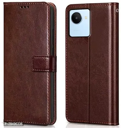 Stylish Artificial Leather Flip Cover Realme C30s