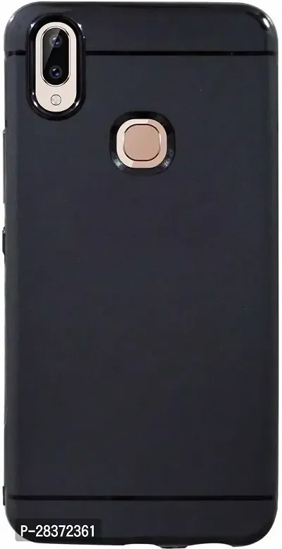 Stylish Black Rubber Back Cover for-thumb0