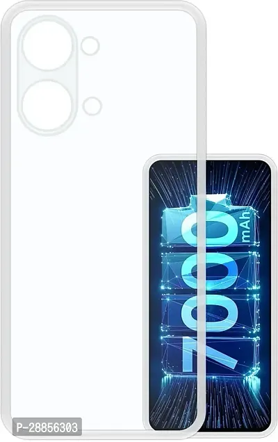 Classy Grip Case Rubber Back Cover For Itel P40+ - Transparent