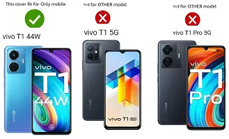 Stylish Rubber Vivo V2153and T1 44W Back Cover-thumb3