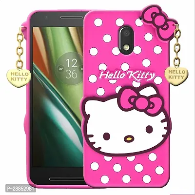 Classy Waterproof Rubber Back Cover For Motorola Moto E3 Power - Attactive Pink-thumb0