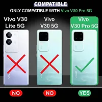 COVERBLACK Leather Finish imported TPU Wallet Stand Magnetic Closure Flip Cover for Vivo V30 Pro 5G - Starry Black-thumb2