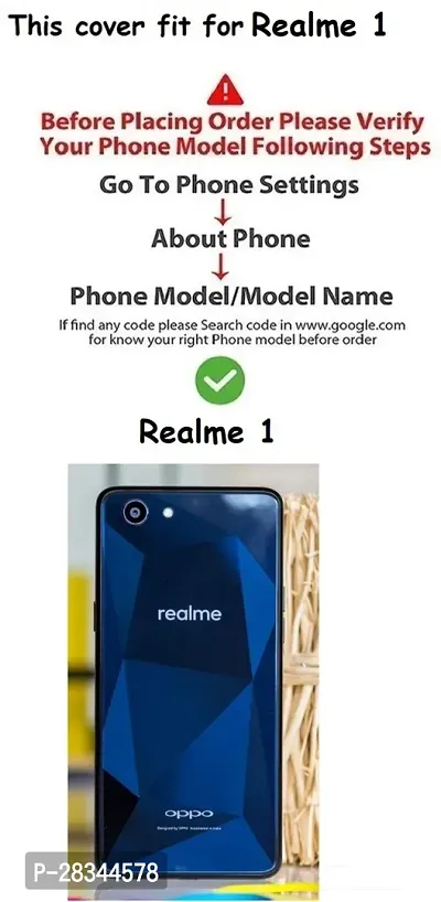 Stylish Silicon OPPO Realme 1 Back Cover-thumb4