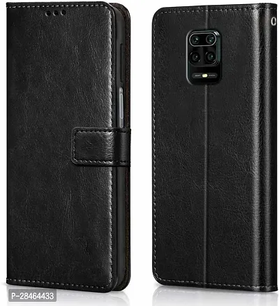 Stylish Artificial Leather Flip Cover Mi Redmi Note 9 Pro-thumb0