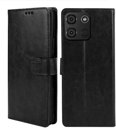 Cloudza Oneplus 10 Pro 5G Flip Back Cover | PU Leather Flip Cover Wallet Case with TPU Silicone Case Back Cover for Oneplus 10 Pro 5G Bk