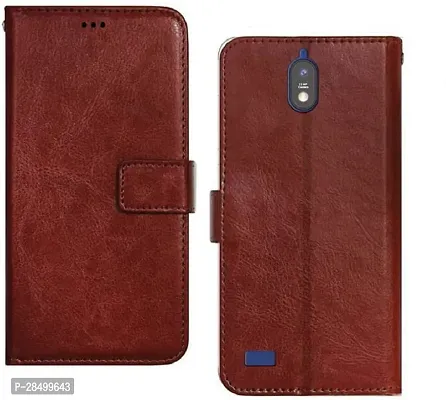 Stylish Artificial Leather Flip Cover JIO NEXT-thumb0