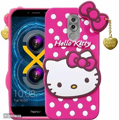 COVERBLACK Waterproof Rubber Back Cover for Huawai Honor 6X - Attactive Pink-thumb0