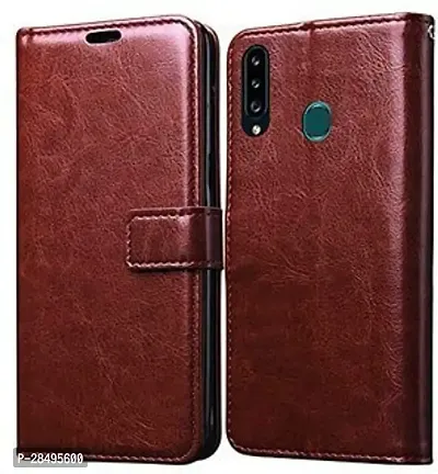 Stylish Artificial Leather Flip Cover Samsung Galaxy A20/A30-thumb0