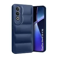 COVERBLACK Puff Case Soft Silicon Flexible Rubber Case Back Cover for OnePlus Nord CE4 5G - Navy Blue-thumb1