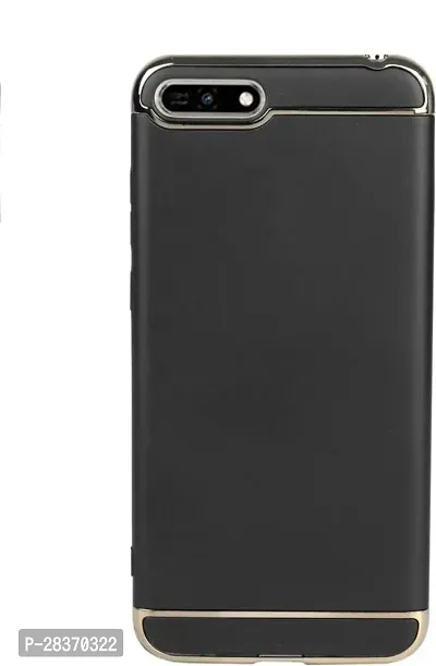 Stylish Black Plastic Back Cover for Honor 7S / DUA-AL00-thumb0