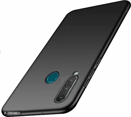 COVERBLACK Flexible Rubber Back Cover for Vivo 1915 / Y19 - Black-thumb0