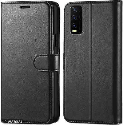 Stylish Artificial Leather Flip Cover Vivo Y20-thumb0