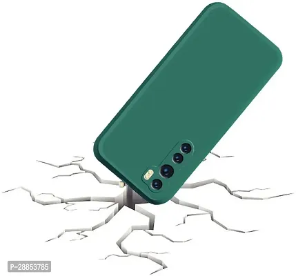 Classy Flexible Rubber Back Cover For Oneplus Nord - Green