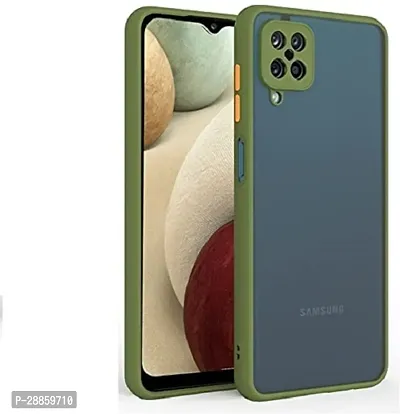COVERBLACK Dual Protection Fiber Back Cover for SAMSUNG M32 Prime - Guava GREEN-thumb0