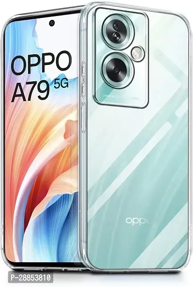 Classy Hybrid Tpu Rubber Back Cover For Oppo A79 5G - Transparent-thumb0