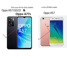 Stylish Rubber OPPO A77s Back Cover-thumb2