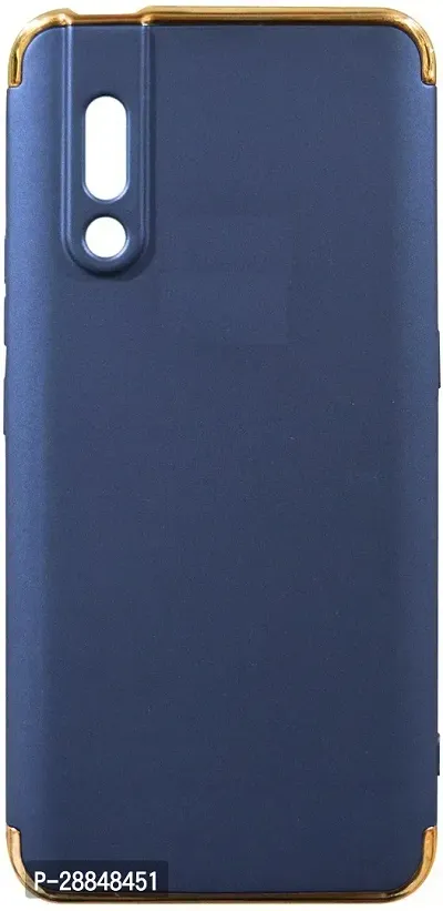 COVERBLACK Grip Case Plastic Back Cover for Vivo V15 Pro - Navy Blue-thumb0