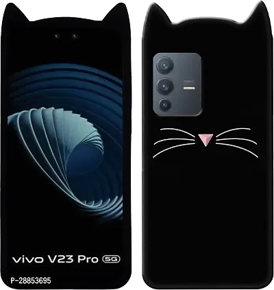 Classy Flexible Silicon Back Cover For Vivo V2132 / Vivo V23Pro 5G - Black-thumb0