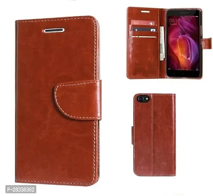 Stylish Artificial Leather Flip Cover For Smartphone-thumb0