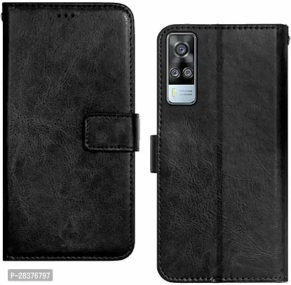 Stylish Artificial Leather Flip Cover Vivo Y51 New 2020 Edi-thumb0