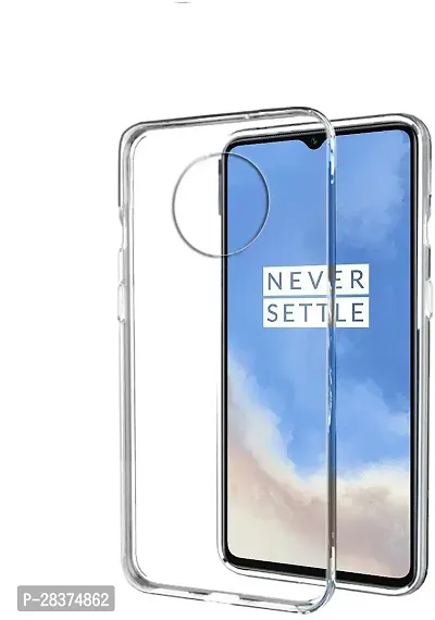 Stylish Nude Rubber Back Cover for OnePlus 7T -HD1901-thumb0