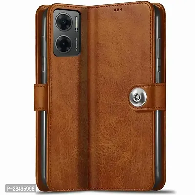 Stylish Artificial Leather Flip Cover REDMI 11 Prime 5G-thumb0