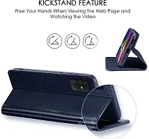 Stylish Artificial Leather Realme RMX3063 /Realme C20 Flip Cover-thumb3