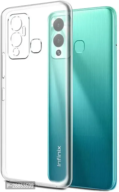 Classy Shock Proof Rubber Back Cover For Infinix Hot 12Play - Transparent-thumb0