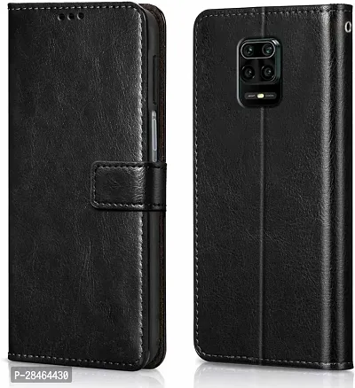 Stylish Artificial Leather Flip Cover Mi Redmi Note 9 Pro Max-thumb0