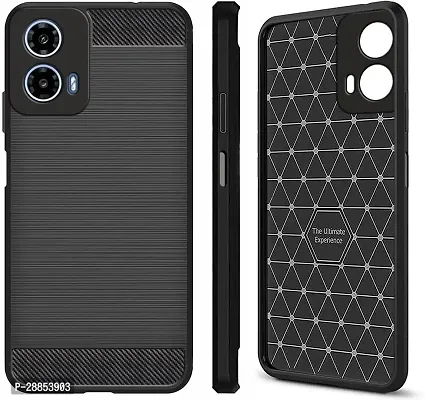 COVERBLACK Dual Protection Rubber Back Cover for MOTOROLA G24 Power - Black