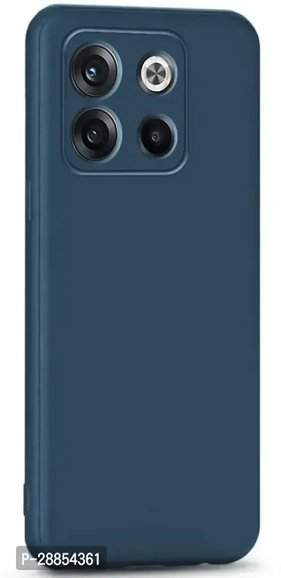 COVERBLACK Flexible Rubber Back Cover for OnePlus 10T 5G - Blue-thumb0