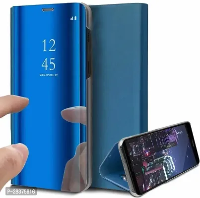 Stylish Blue Artificial Leather Flip Cover SAMSUNG Galaxy S10-thumb0