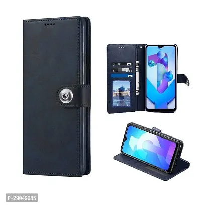 COVERBLACK Realme 12Pro 5G - RMX3842 Flip Cover Full Protection imported TPU Wallet Button Magnetic Book Leather Flip Cover for Realme 12 Pro 5G- Blue-thumb2