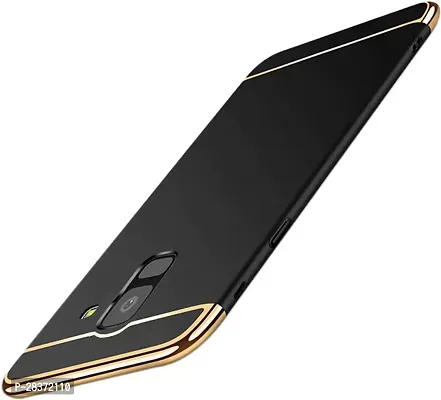 Stylish Black Plastic Back Cover for Samsung Galaxy J6