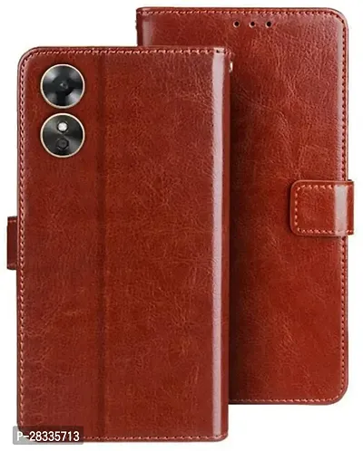 Stylish Artificial Leather Flip Cover For Smartphone-thumb2