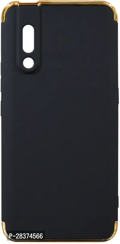 Stylish Black Plastic Back Cover for Vivo V15 Pro