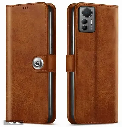 Stylish Artificial Leather Flip Cover Mi 2203129G / MI 12Lite