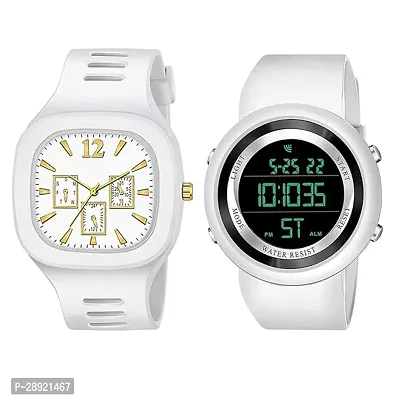 Classy Analog and Digital Watches for Men, Pack of 2