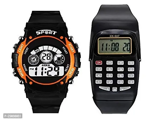 Stylish Digital Watch for Unisex, Combo