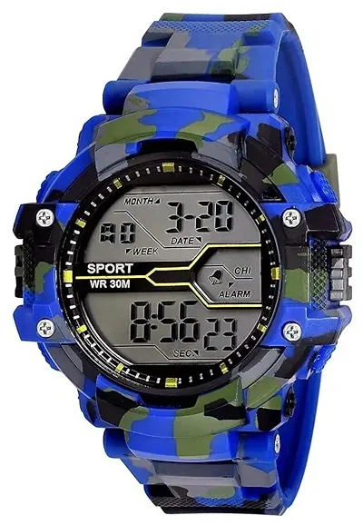 Scapper Army Sillicon LED Digital Watch for Kid's-Children's-Boy's Girl's-4526