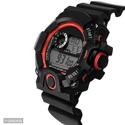 Digital Sports Multi Functional Waterproof Chronograph Black Dial Watch for Boy's and Men's-thumb2