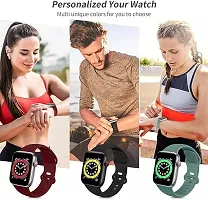 Unisex Butterfly Silicone Sports Watch Straps (Red)-thumb3