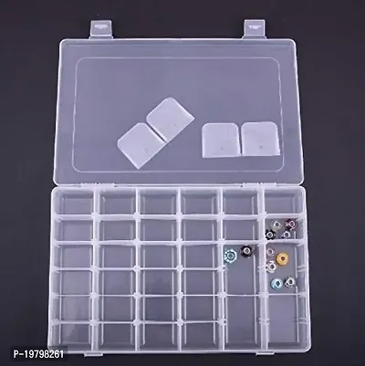 Buy Forewild Plastic Jewelry Grid Organizer Box With Imitation Adjustable  Dividers 36 Grid Boxes For Travel, Home, Women Online In India At  Discounted Prices