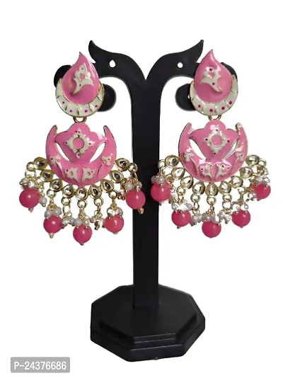 Probecho  Chandbalis Minakari Earrings