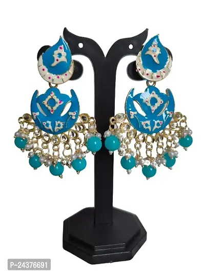 Probecho  Chandbalis Minakari Earrings