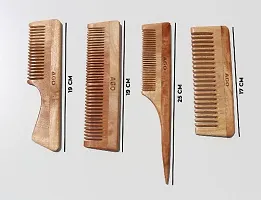 AGO Neem Wooden Comb | Hair comb set combo for Women  Men | Wooden Comb for Hair Growth, Hairfall, Dandruff C-thumb2