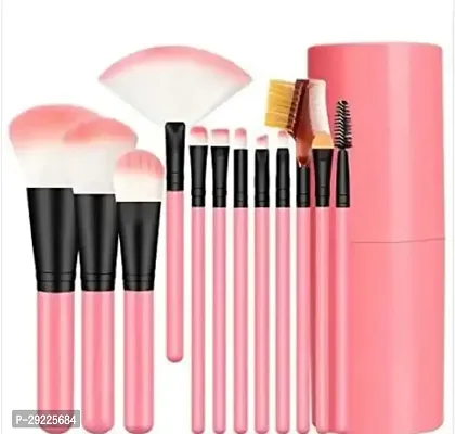 Beauty Professional Luxury Makeup Brush Set With Storage Box - 12 Piece Pink Brushes Makeup Kit For Girls-thumb0