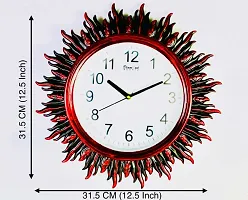 Vintage Desinger Wall Clock Design for Home Brown,Colour,with,Glass (36x36)-thumb3