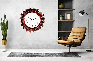 Vintage Desinger Wall Clock Design for Home Brown,Colour,with,Glass (36x36)-thumb2